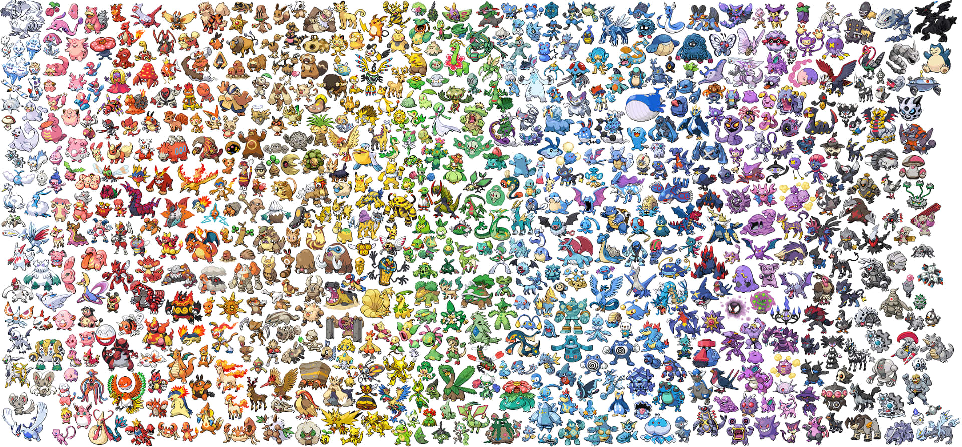 Image  All the Pocket Monsters of the Pokemon World