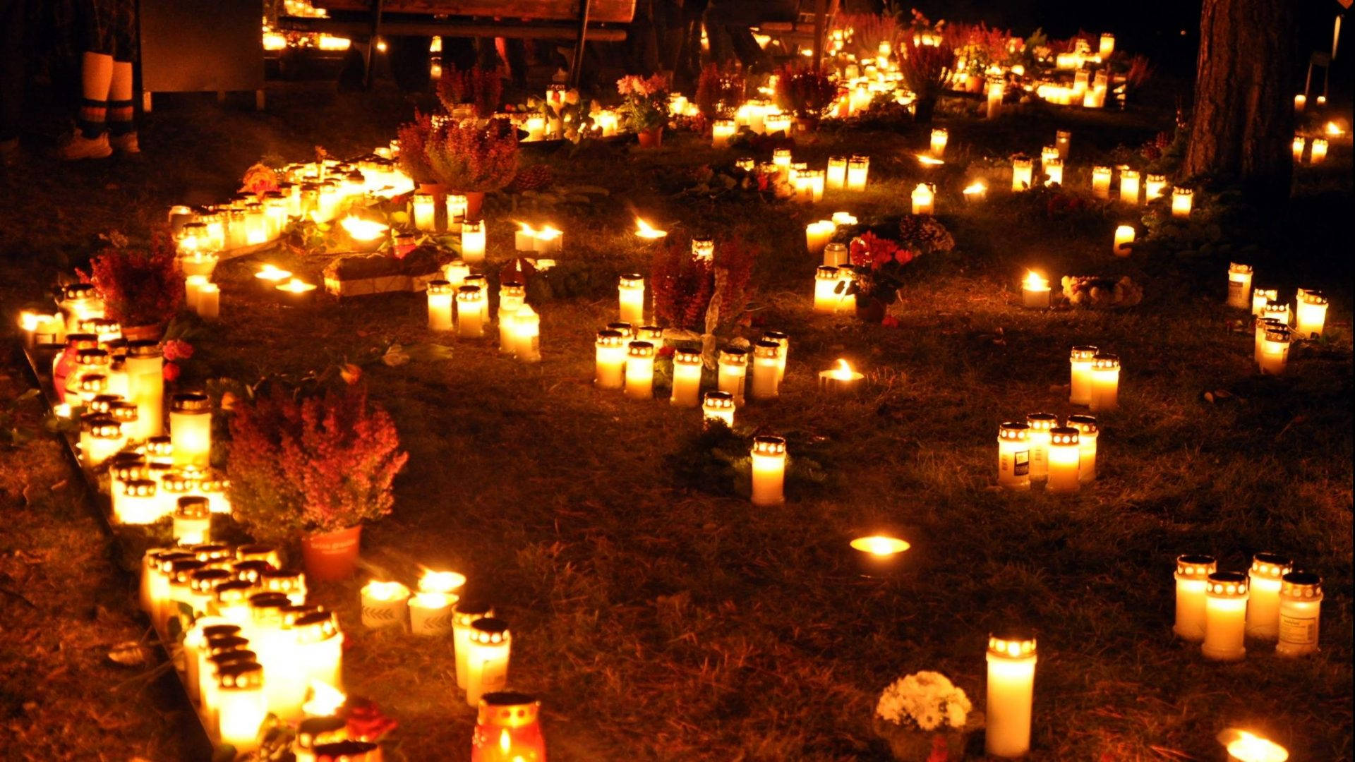 All Saints Day Ground Candles