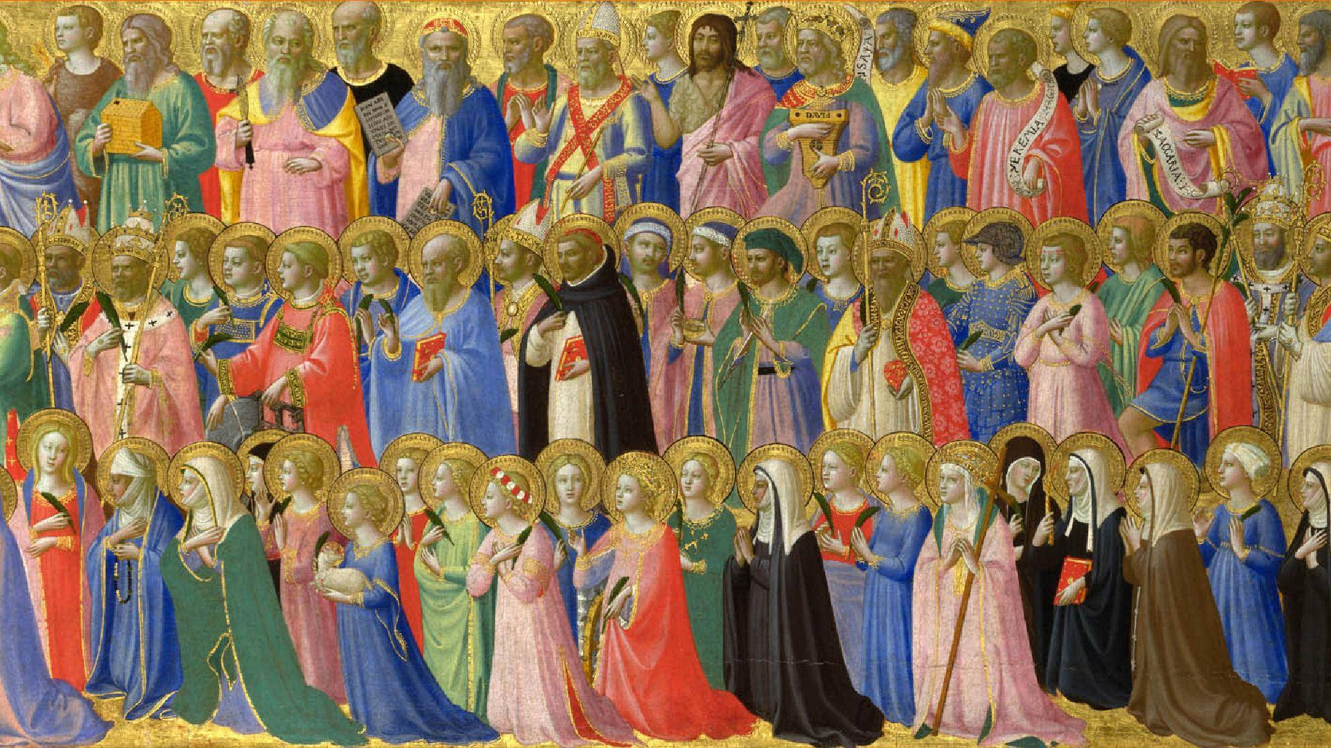 All Saints Day Saints Collage Wallpaper