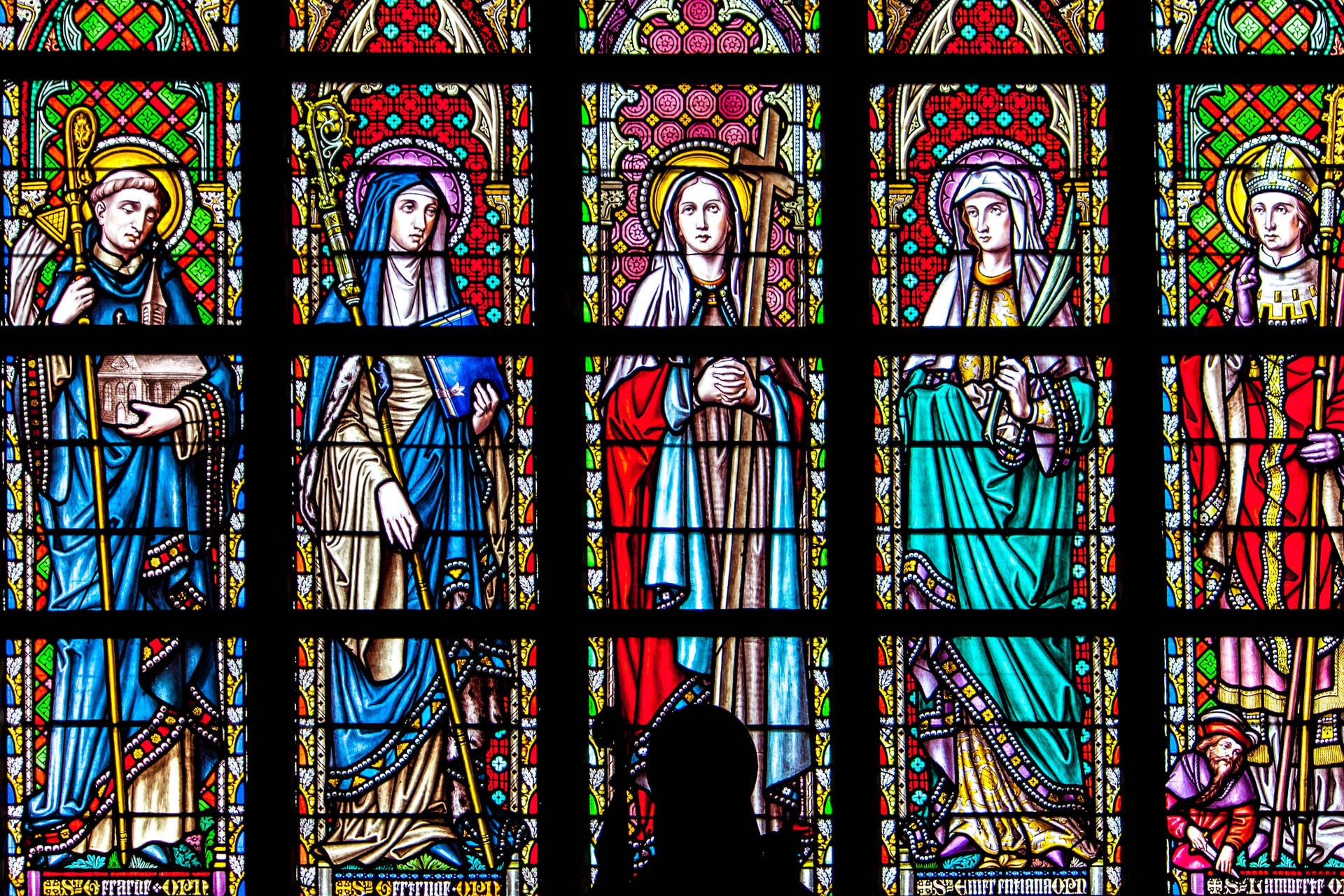 All Saints Day Window Saints Wallpaper