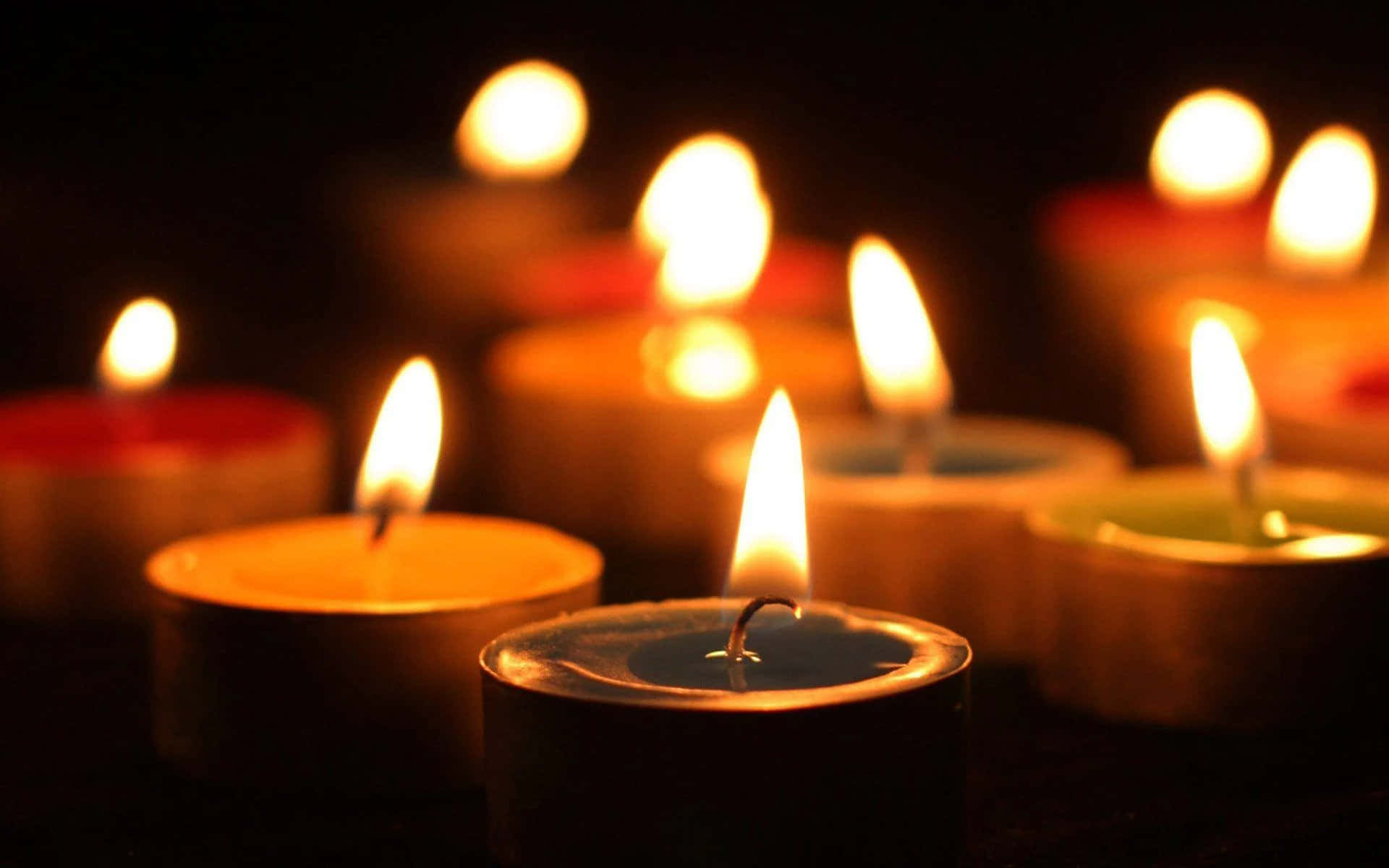 All Souls’ Day Memorial Candle Lights Wallpaper