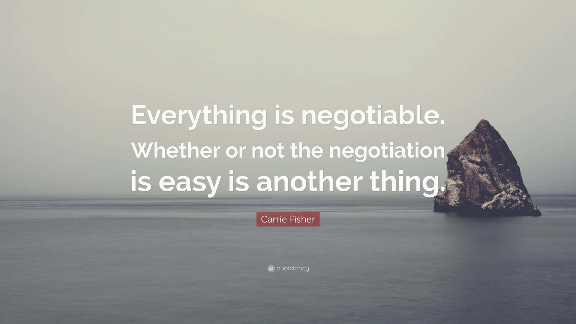 All Things Are Negotiable Wallpaper