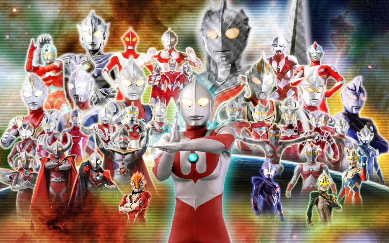 All Ultraman Versions Wallpaper