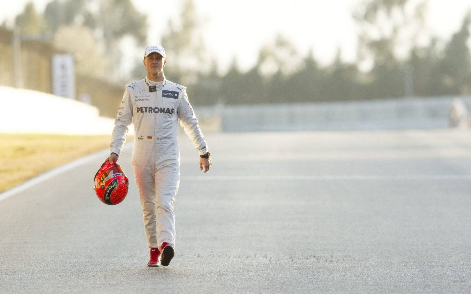 All-white Petronas Michael Schumacher