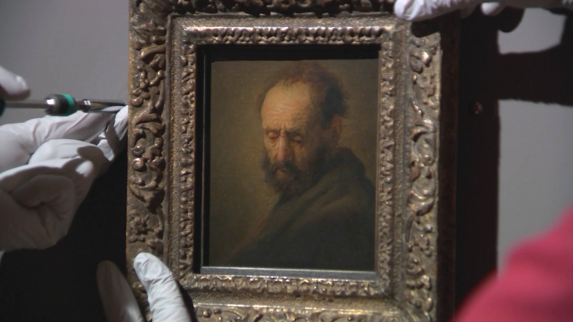 Påstået Rembrandt Canvas Maleri Fjerede over din Skærm Wallpaper