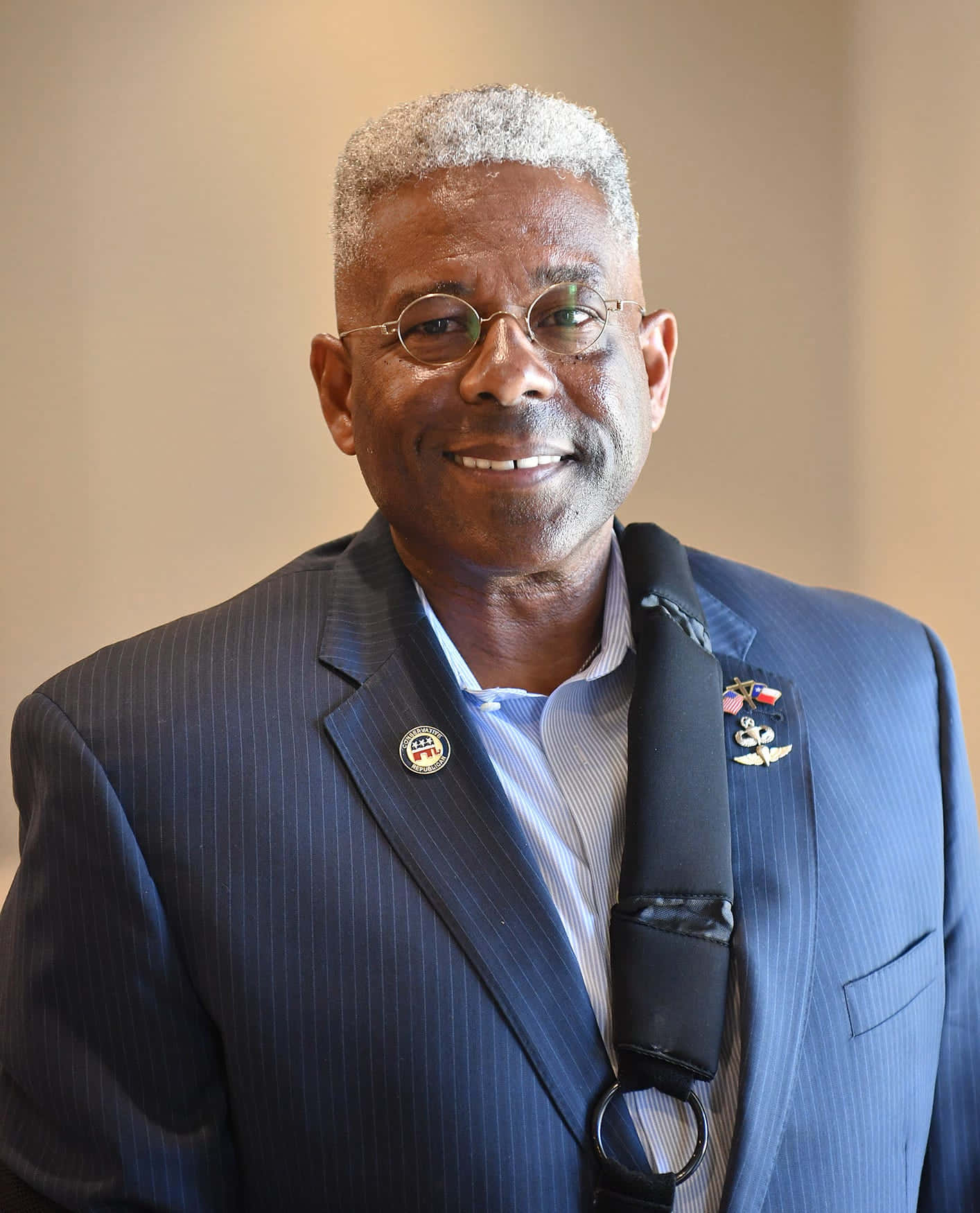 Allen West With Military Badge Wallpaper