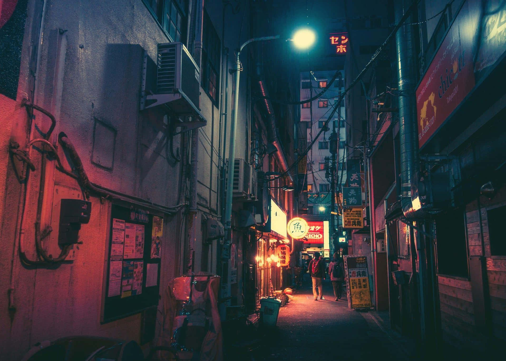 Aesthetic Back Alley Background