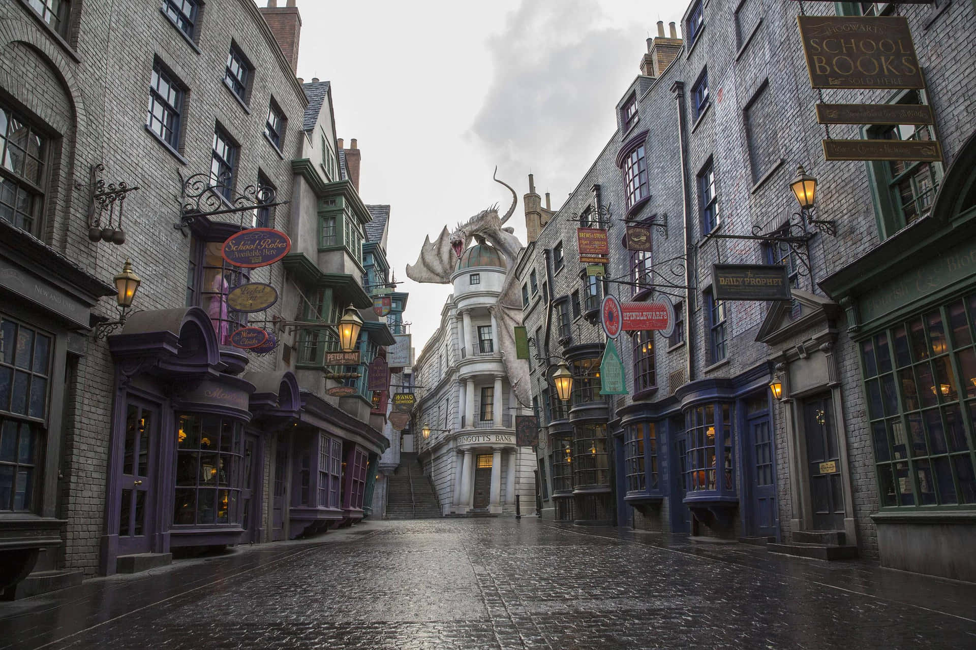 Diagon Alley Shops Alley Background