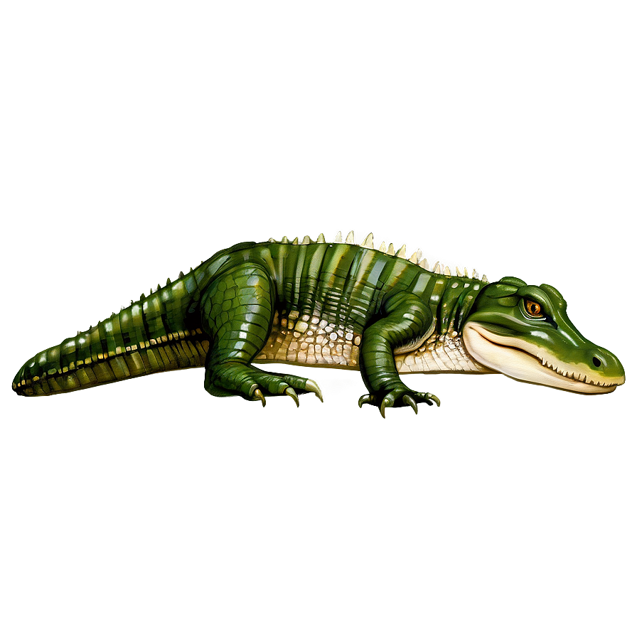 Alligator In Grass Png 05212024 PNG