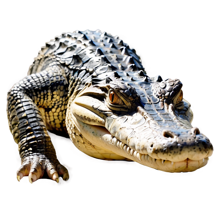 Alligator Sunbathing Png 92 PNG