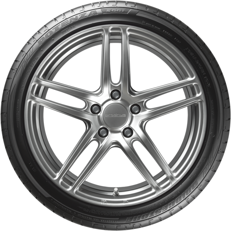 Alloy Wheeland Tire Design PNG