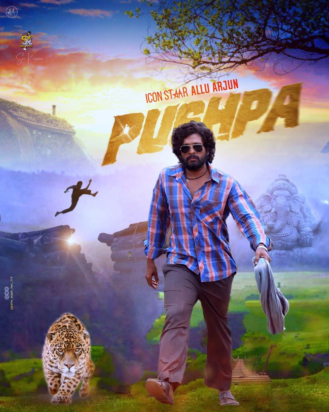 A Poster For The Movie Puhpa