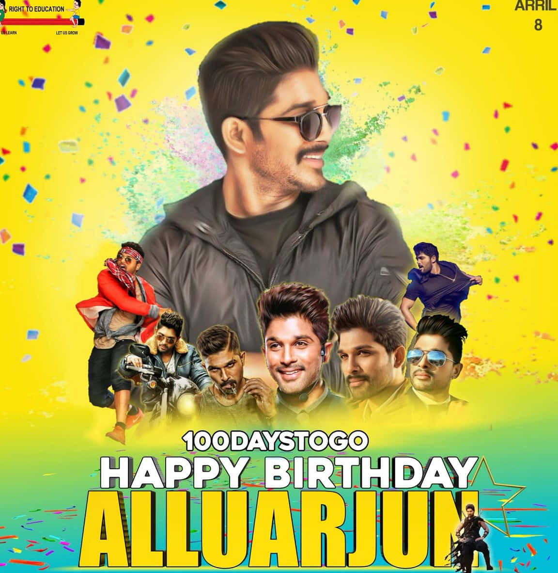 A Happy Birthday Poster For Allu Raju