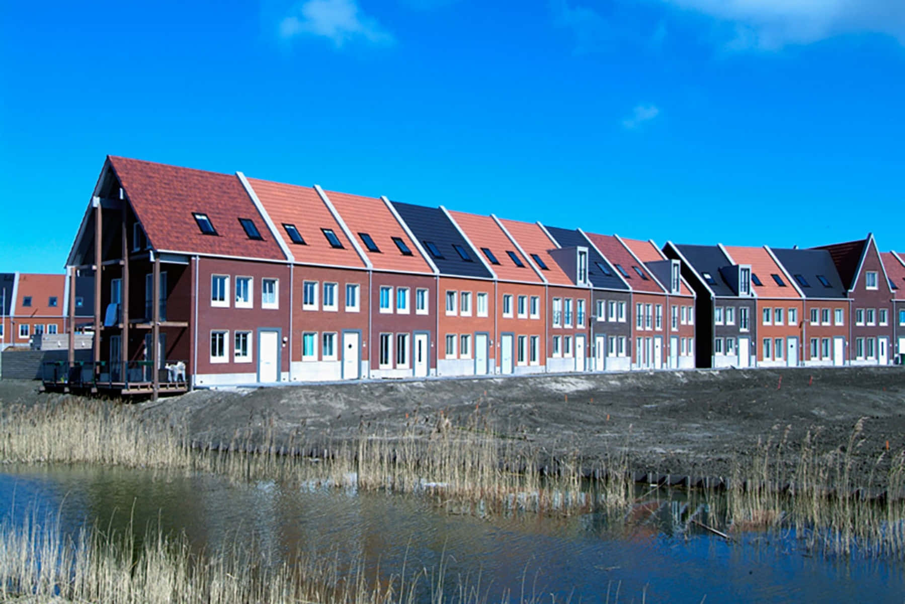 Almere New Housing Development Wallpaper