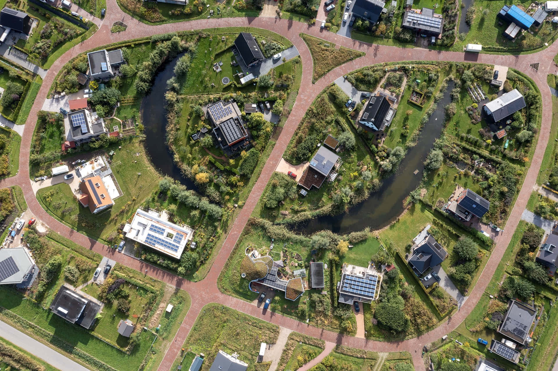 Almere Residential Aerial View.jpg Wallpaper