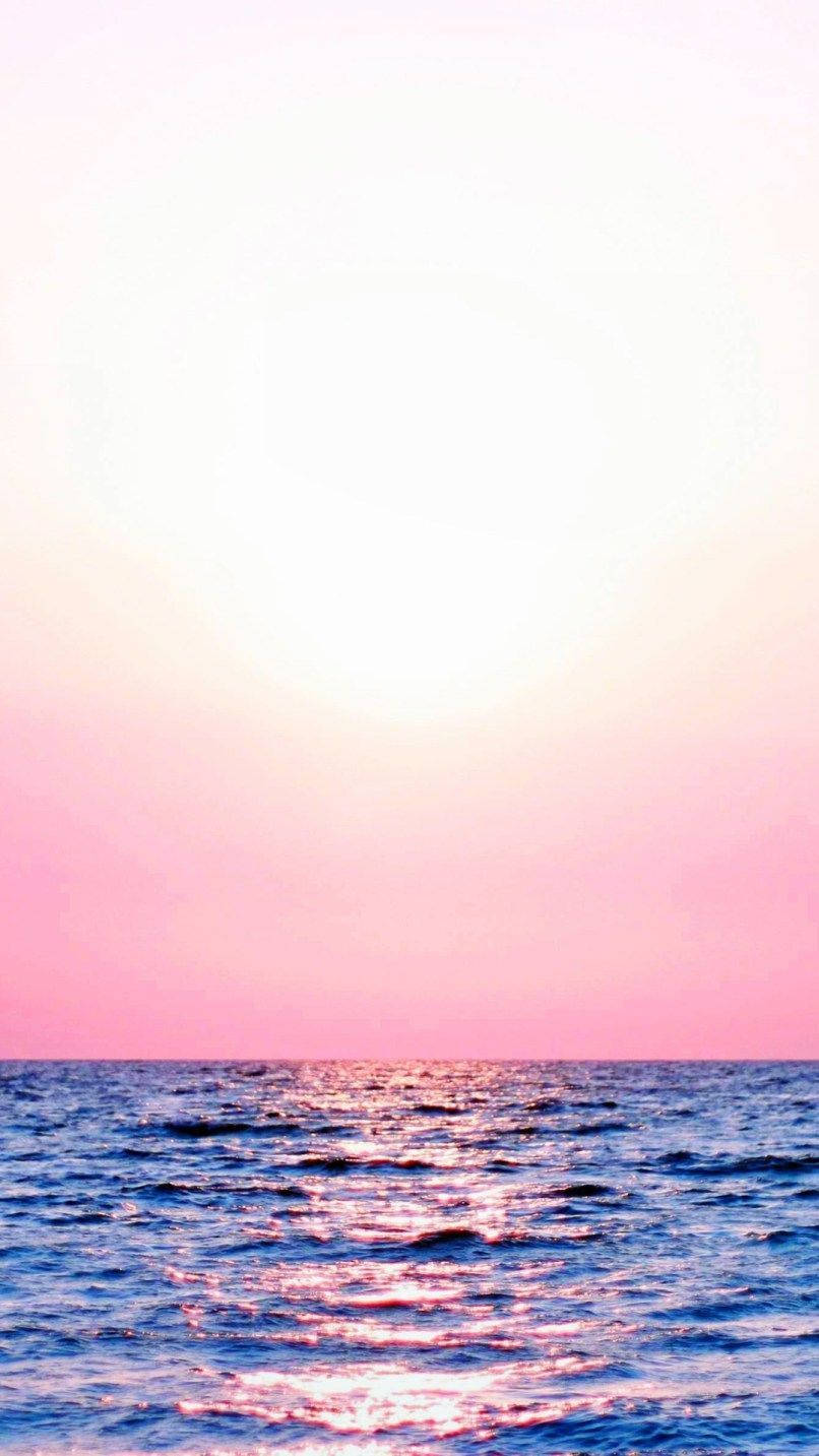 Almindelig Pink Solnedgang Wallpaper