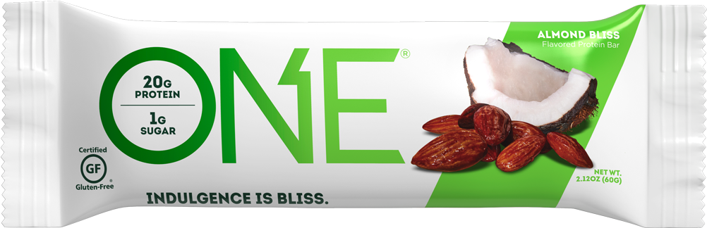 Almond Bliss Protein Bar Packaging PNG