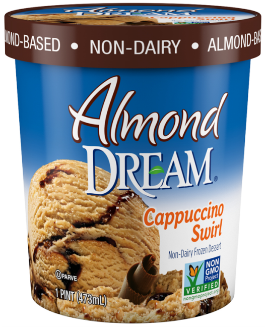 Almond Dream Cappuccino Swirl Ice Cream PNG