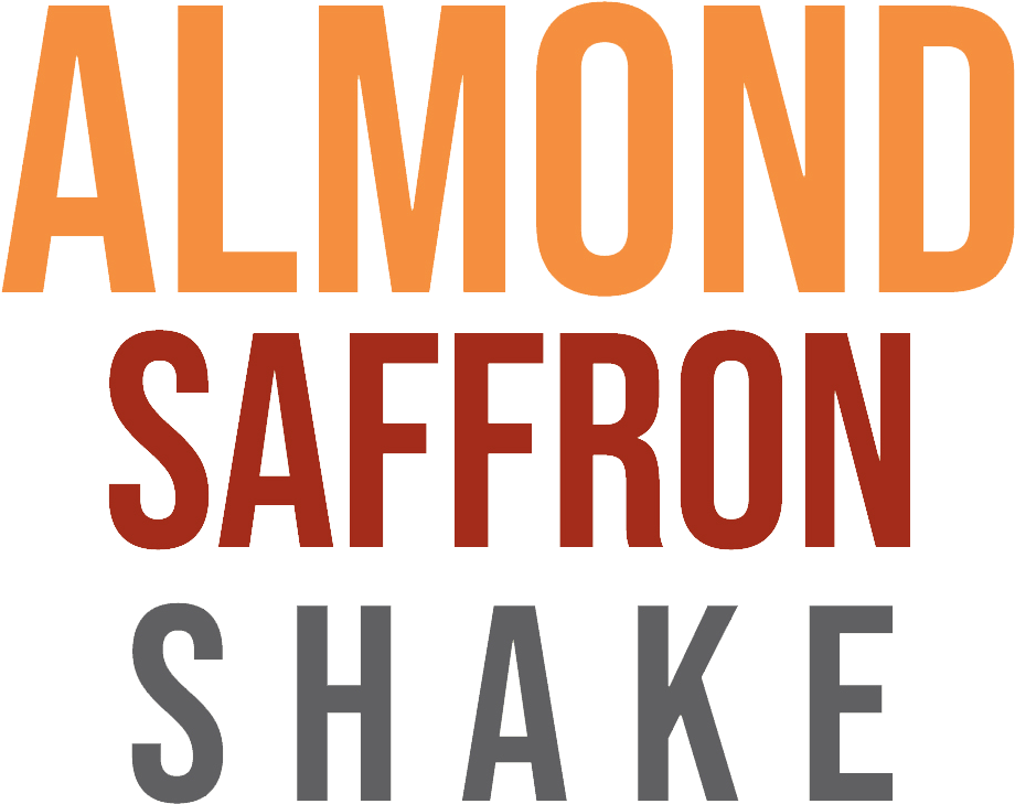 Almond Saffron Shake Logo PNG