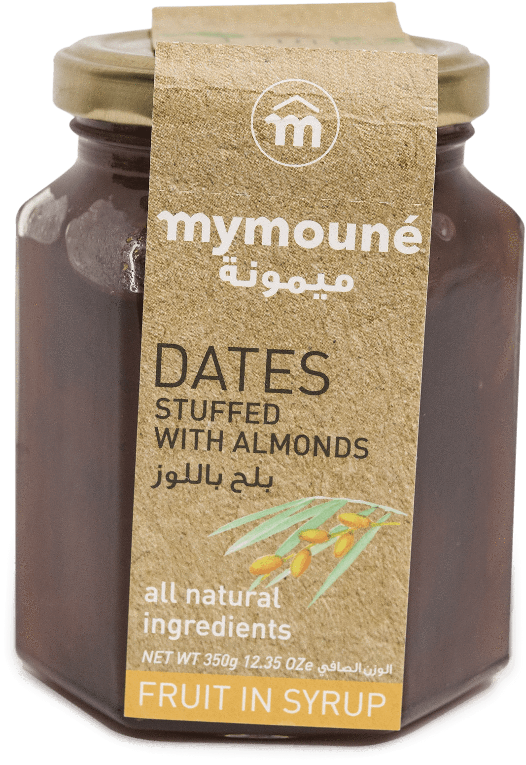 Almond Stuffed Dates Jar PNG