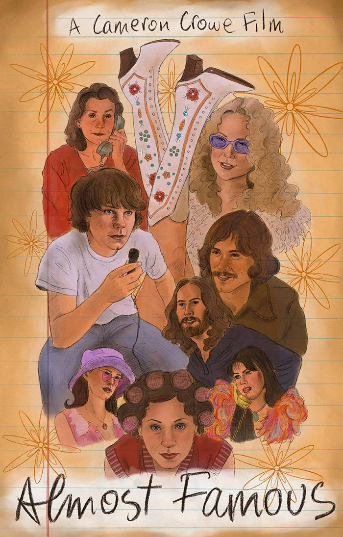 Almost Famous Digitally Painted Art Wallpaper