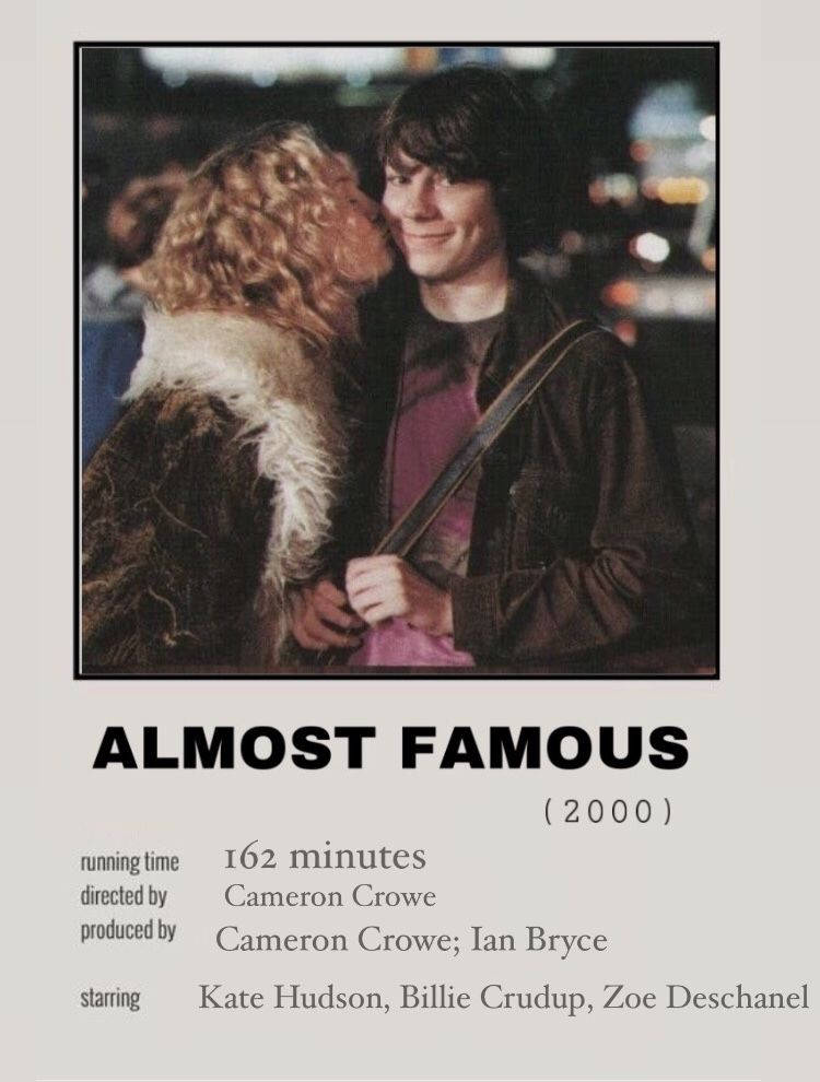 Almost Famous Movie Poster Wallpaper