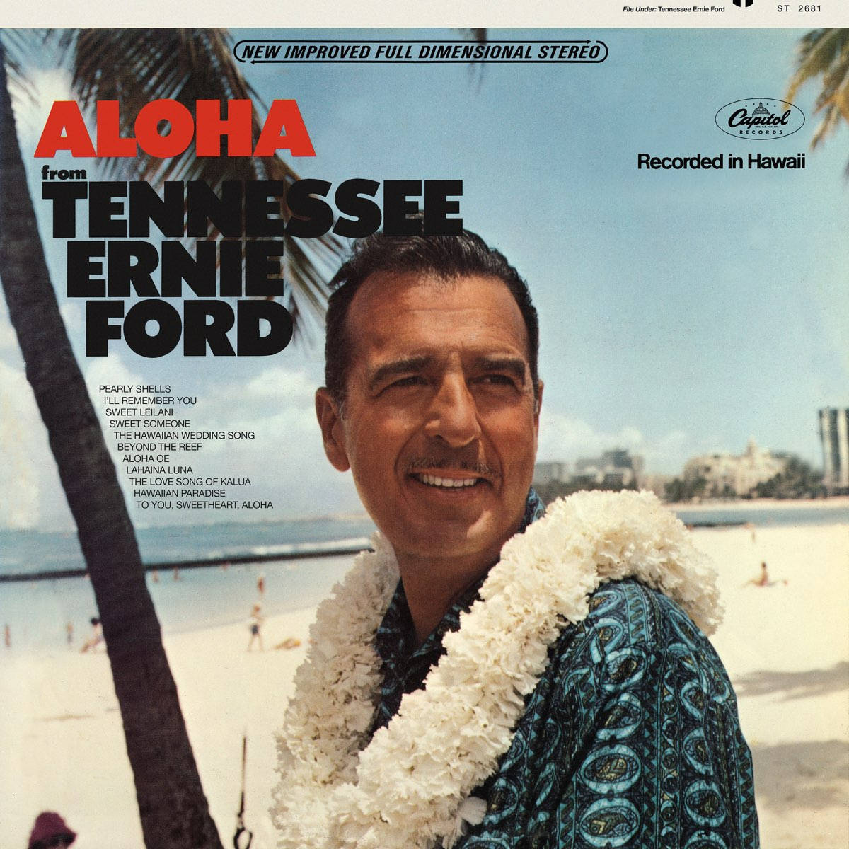 Aloha Fra Tennessee Ernie Ford Vintage Vinyl Tapet Wallpaper