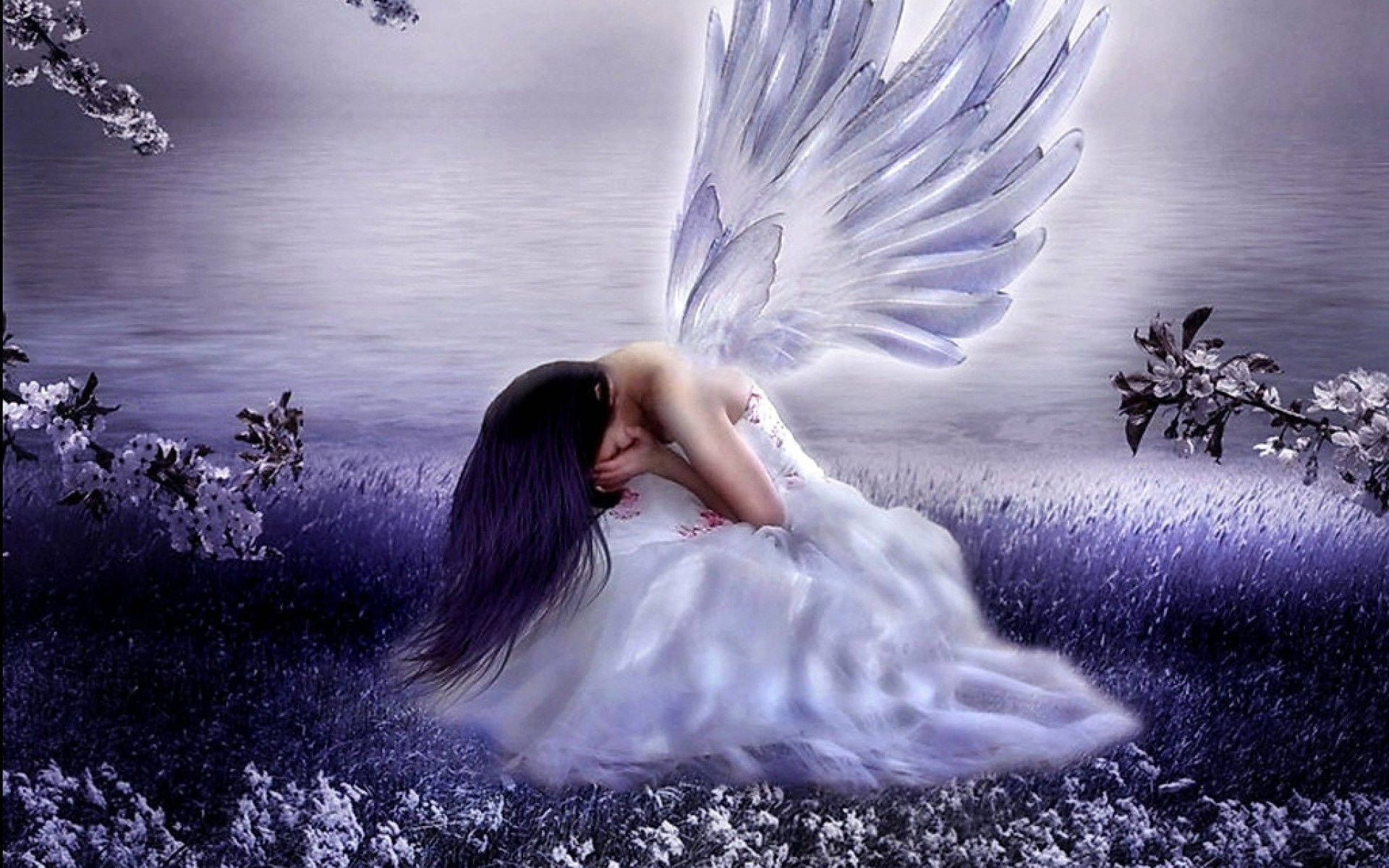 Alone Beautiful Angels Wallpaper