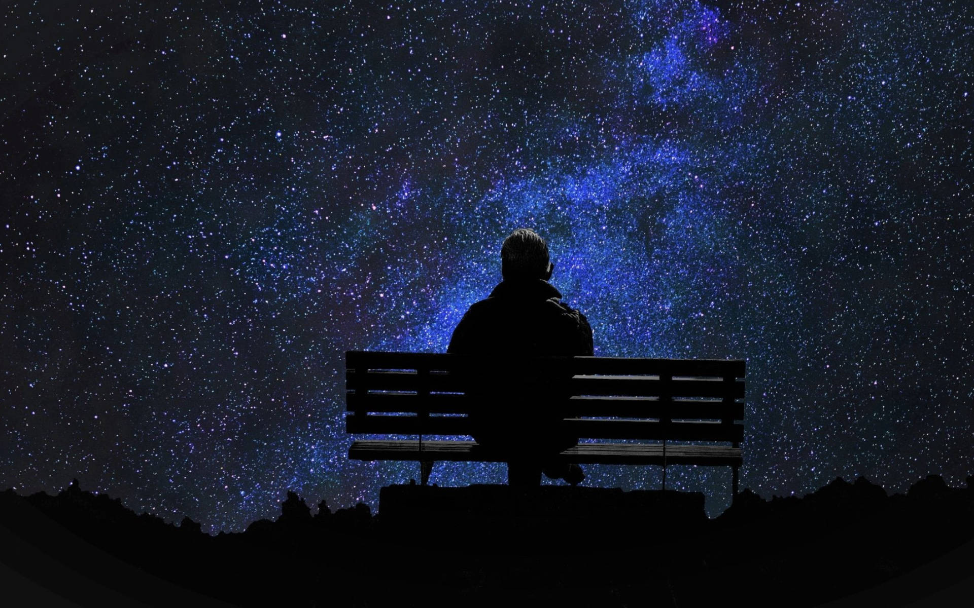 Alone Under The Stars Background