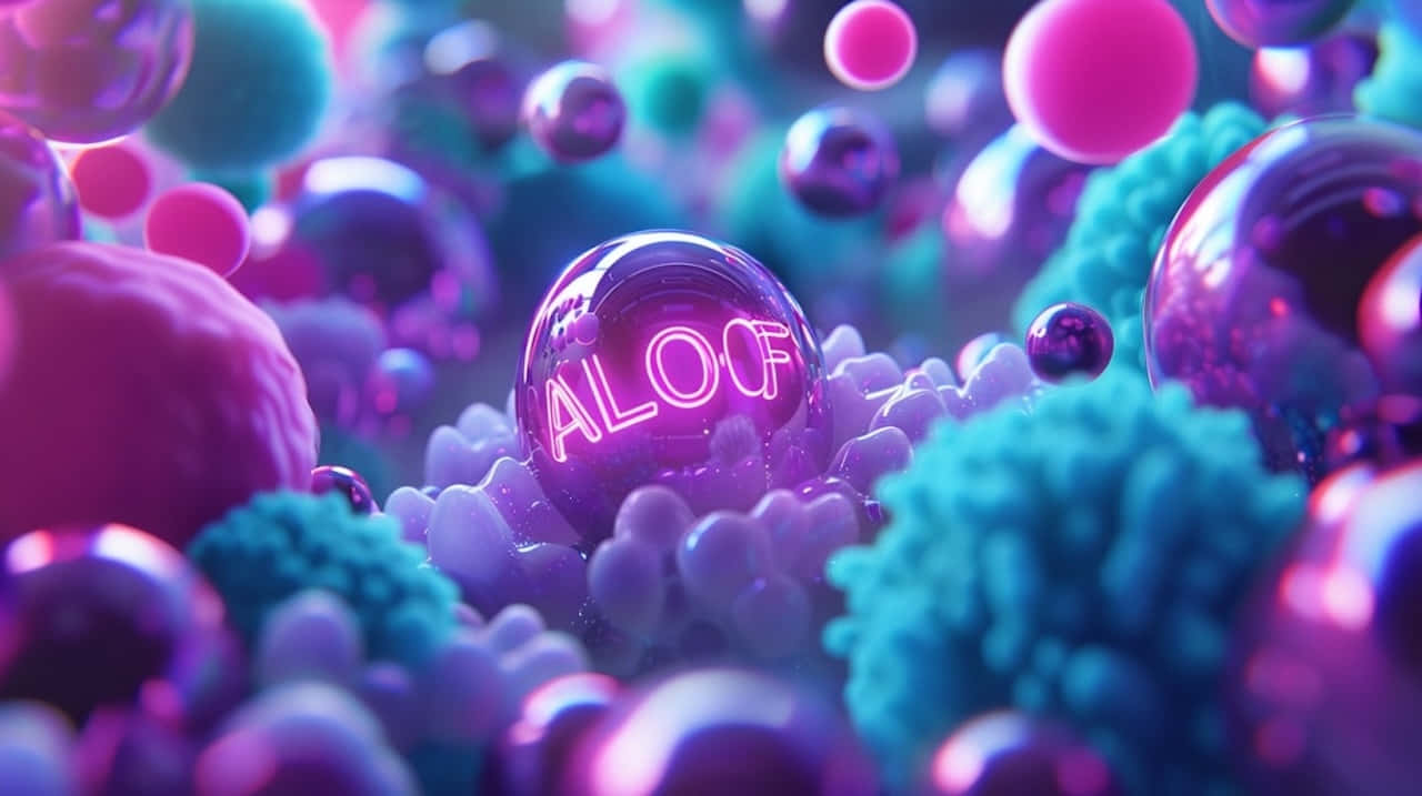 Aloof Abstract Spheres Background Wallpaper