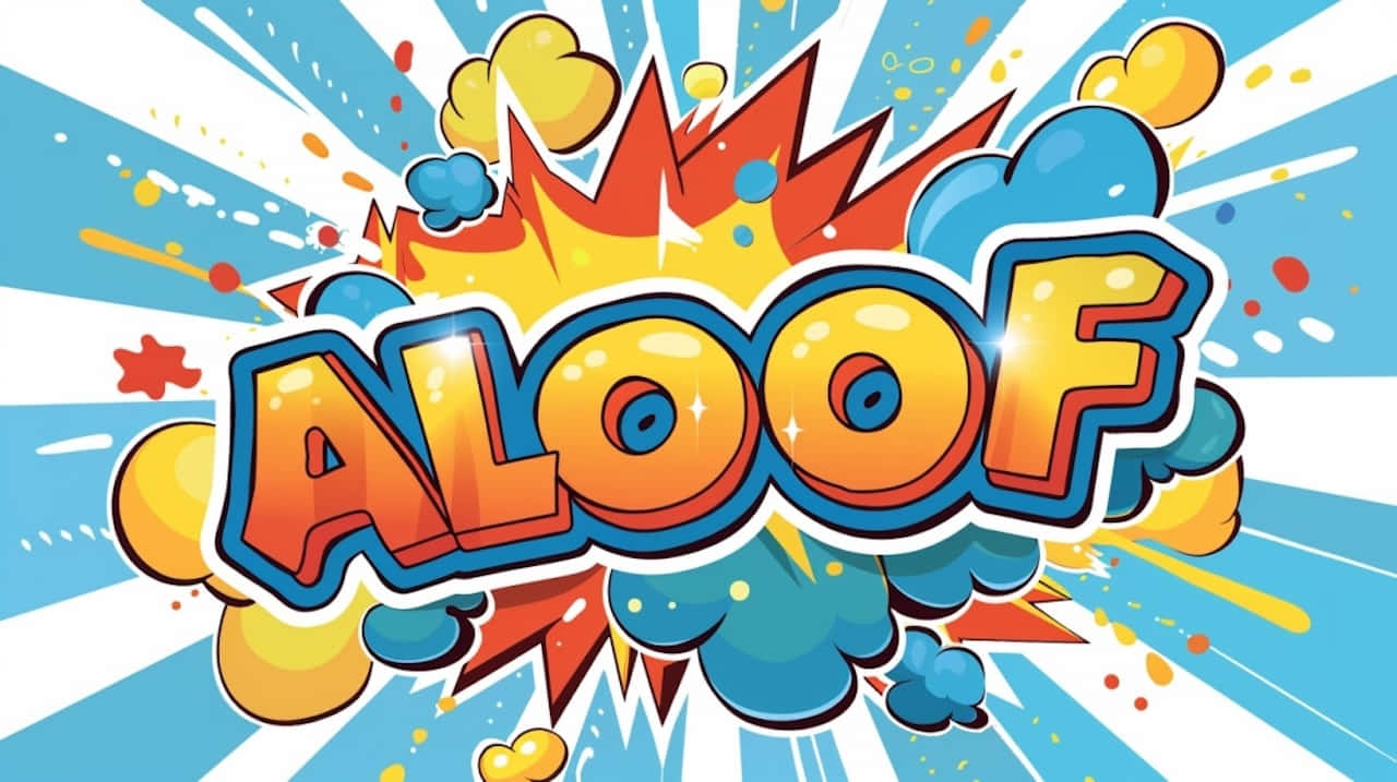 Aloof Comic Style Explosion Wallpaper