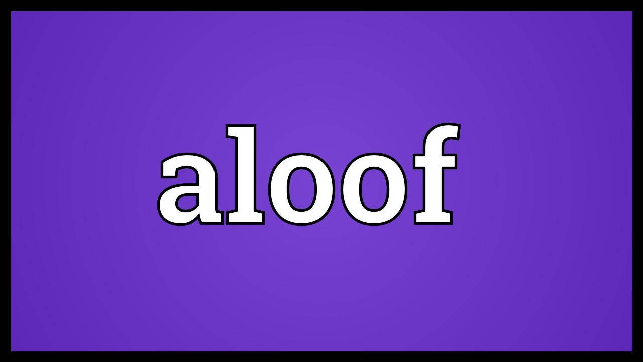 Aloof Wordon Purple Background Wallpaper