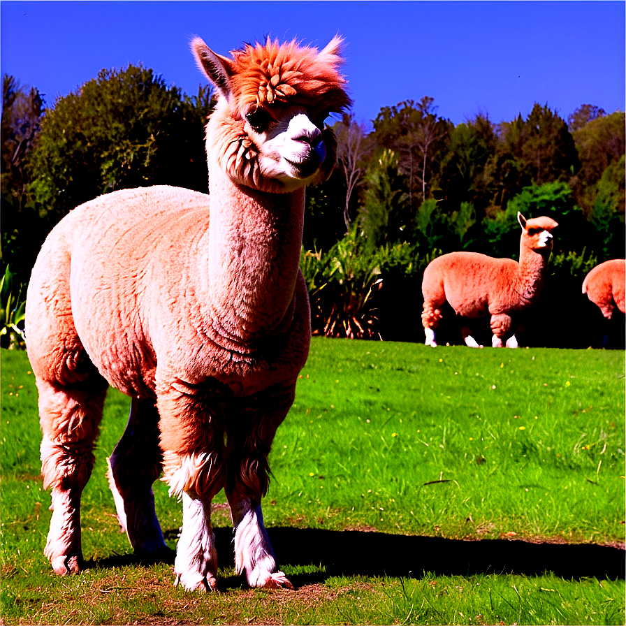 Alpaca In Nature Png Aep PNG