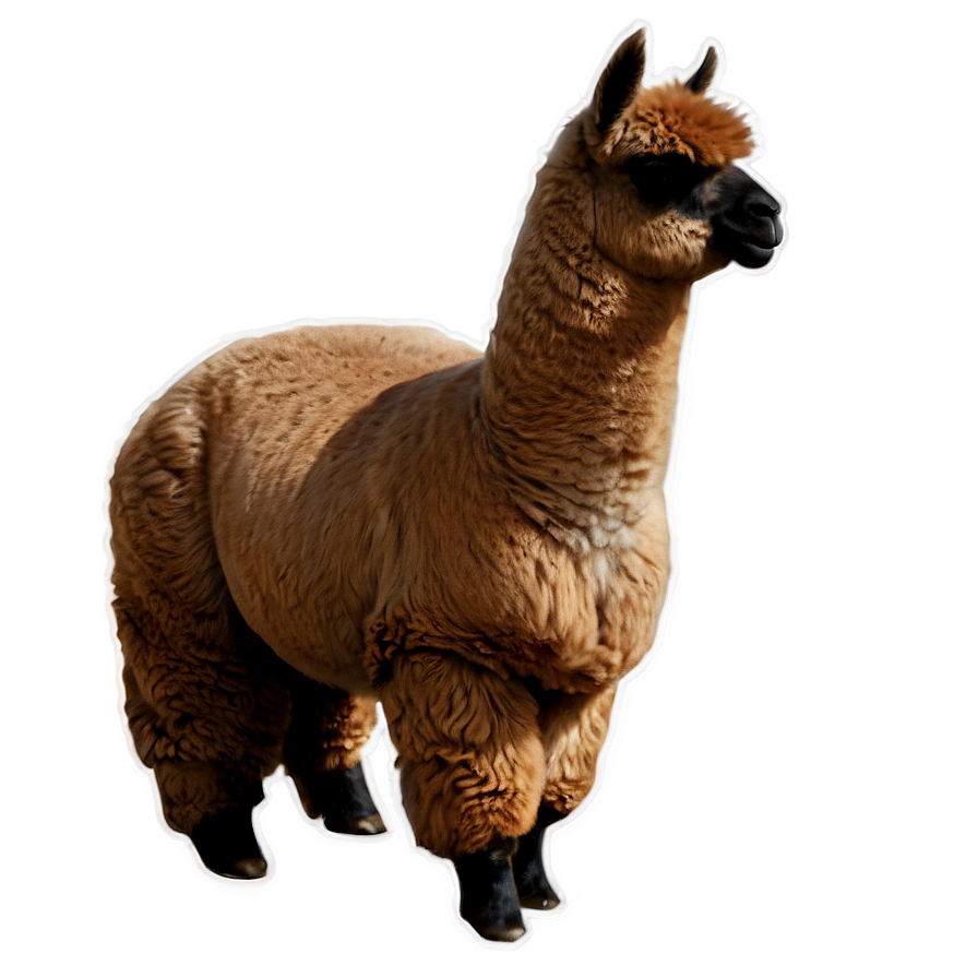 Alpaca Silhouette Png 06242024 PNG