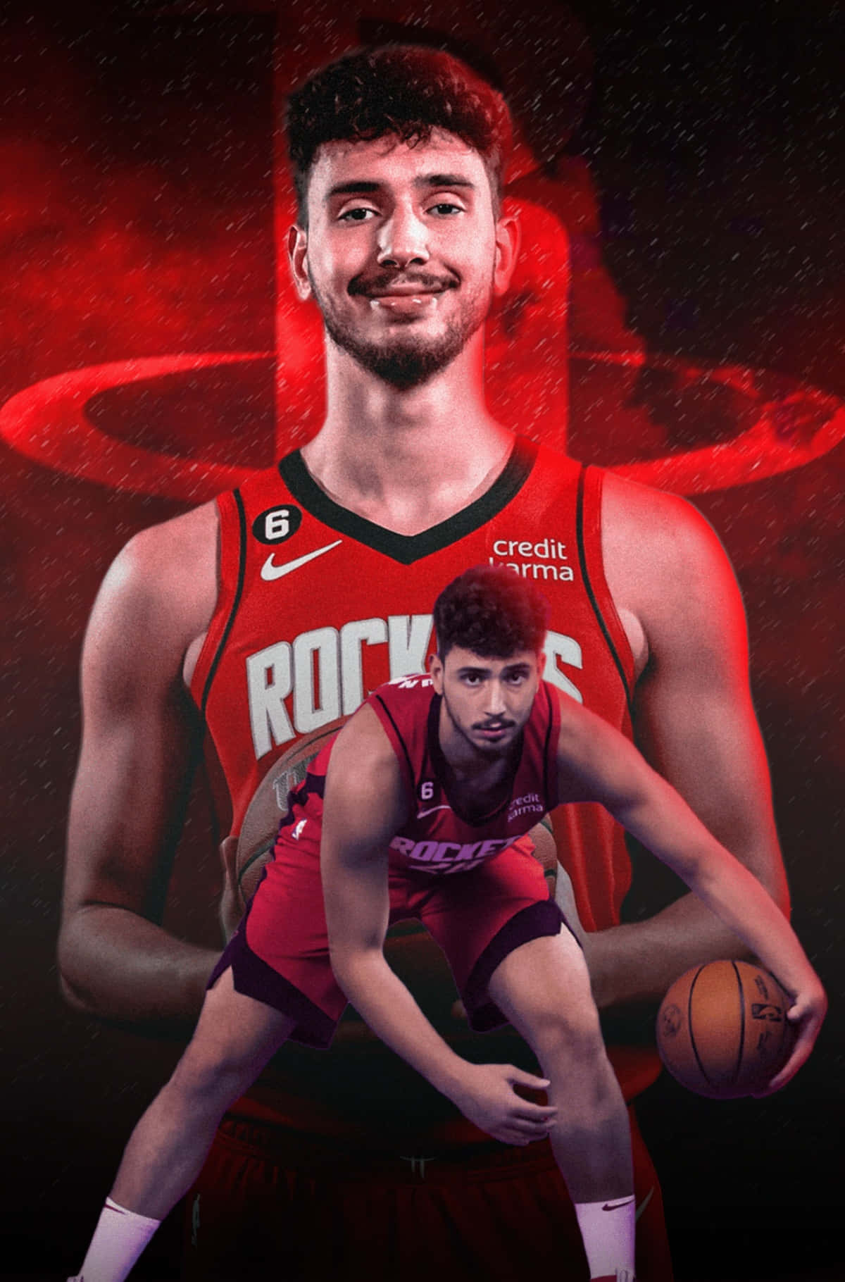 Alperen Sengun Houston Rockets Basketball Player Wallpaper