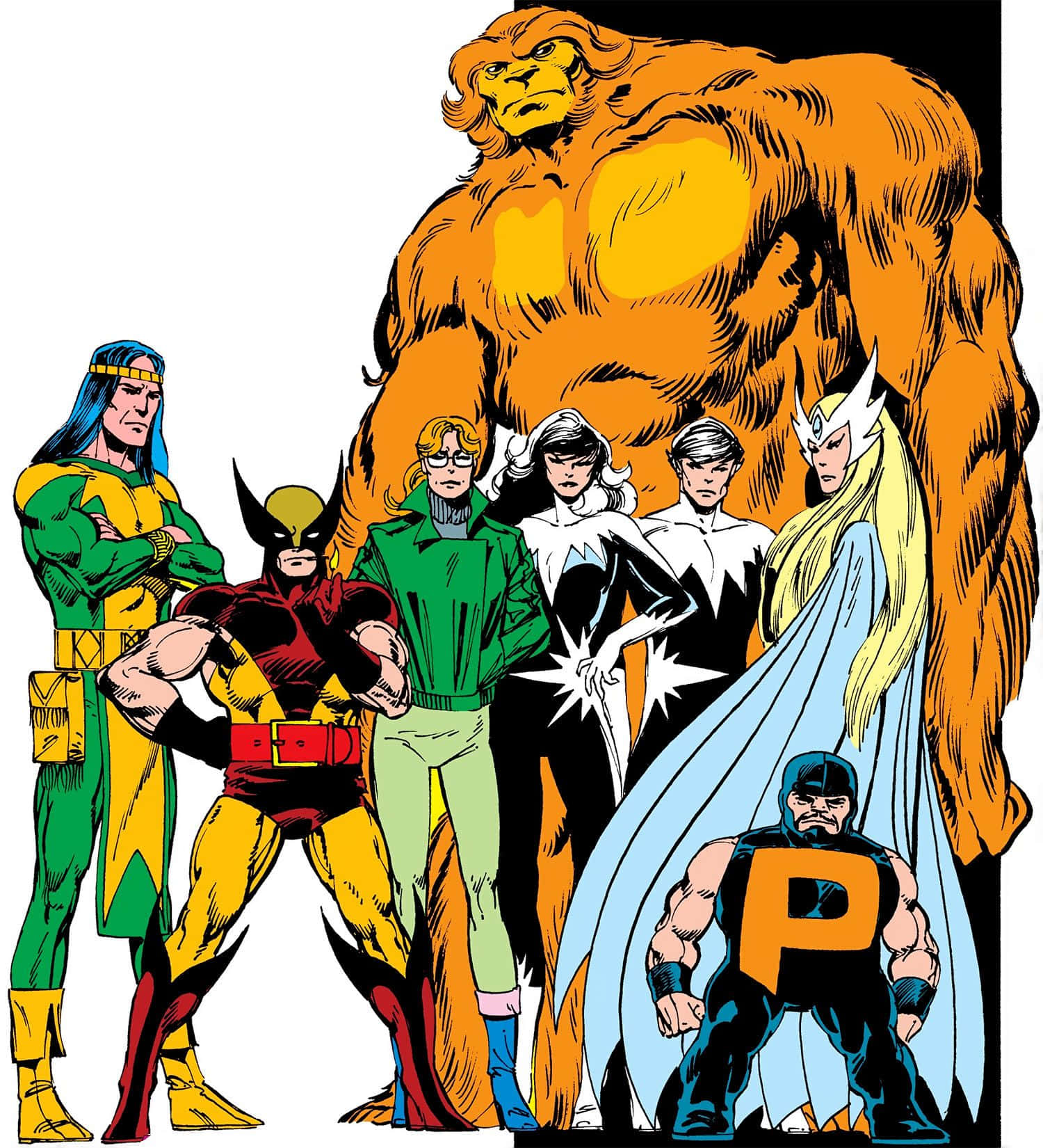 The Superhero Team Alpha Flight - Ready to Defend the Country Wallpaper