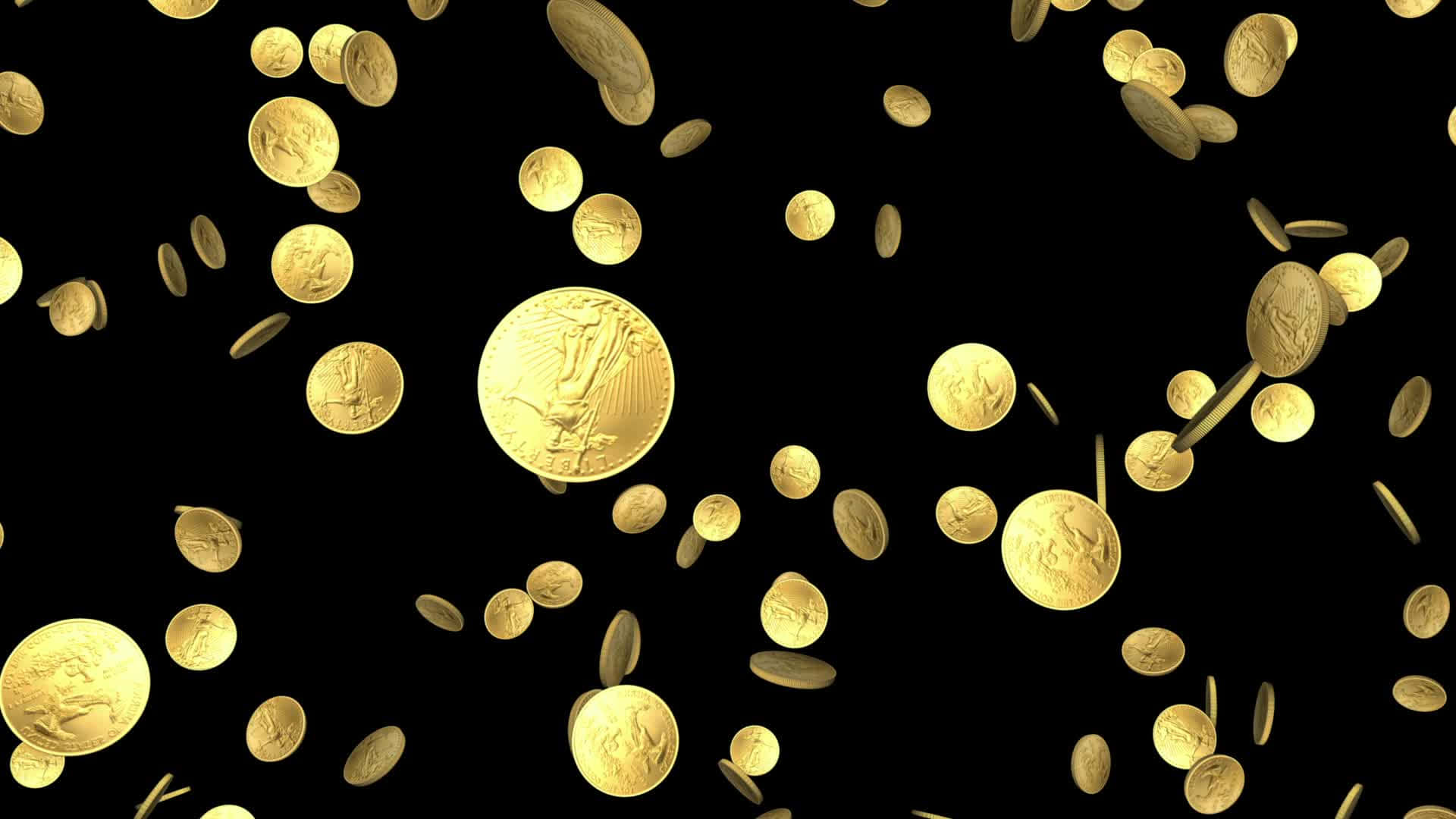 Alpha Gold Coins Wallpaper