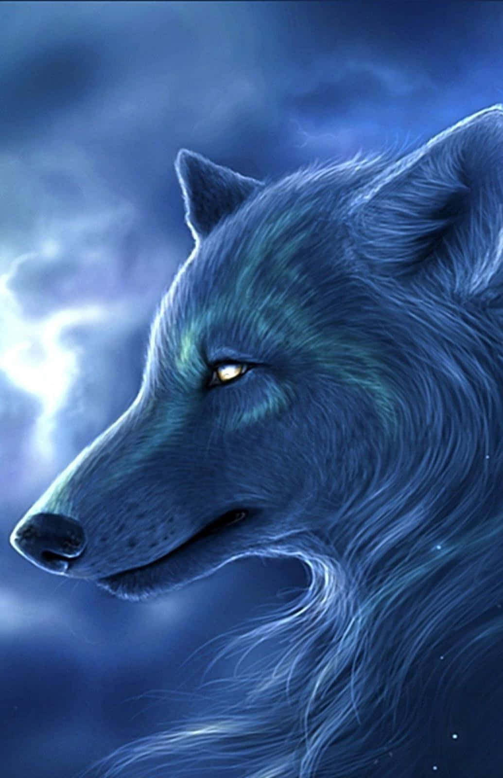 Download Majestic Alpha Wolf Gazing into the Distance Wallpaper ...