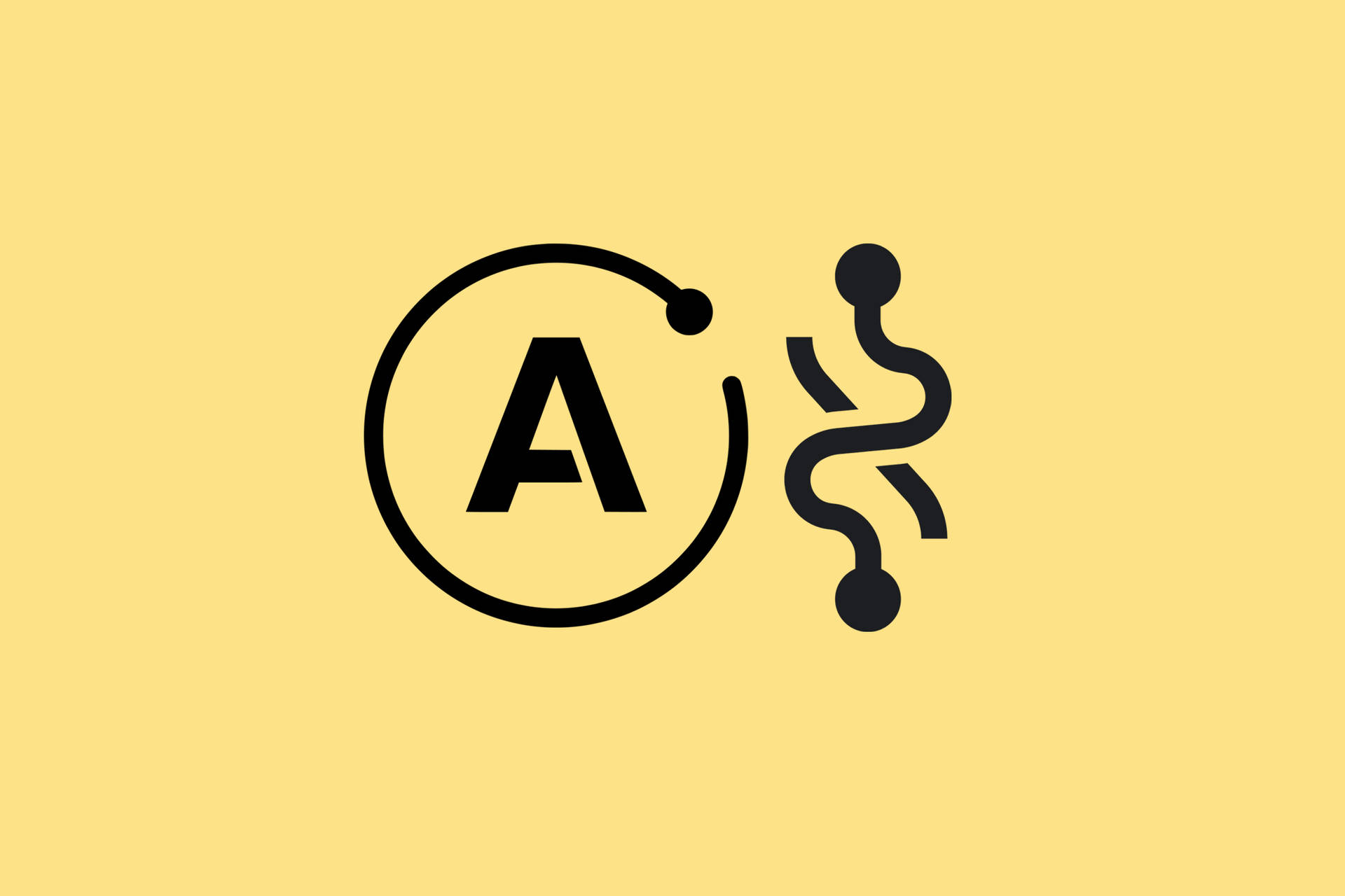 Alphabet Letter A In Yellow Wallpaper