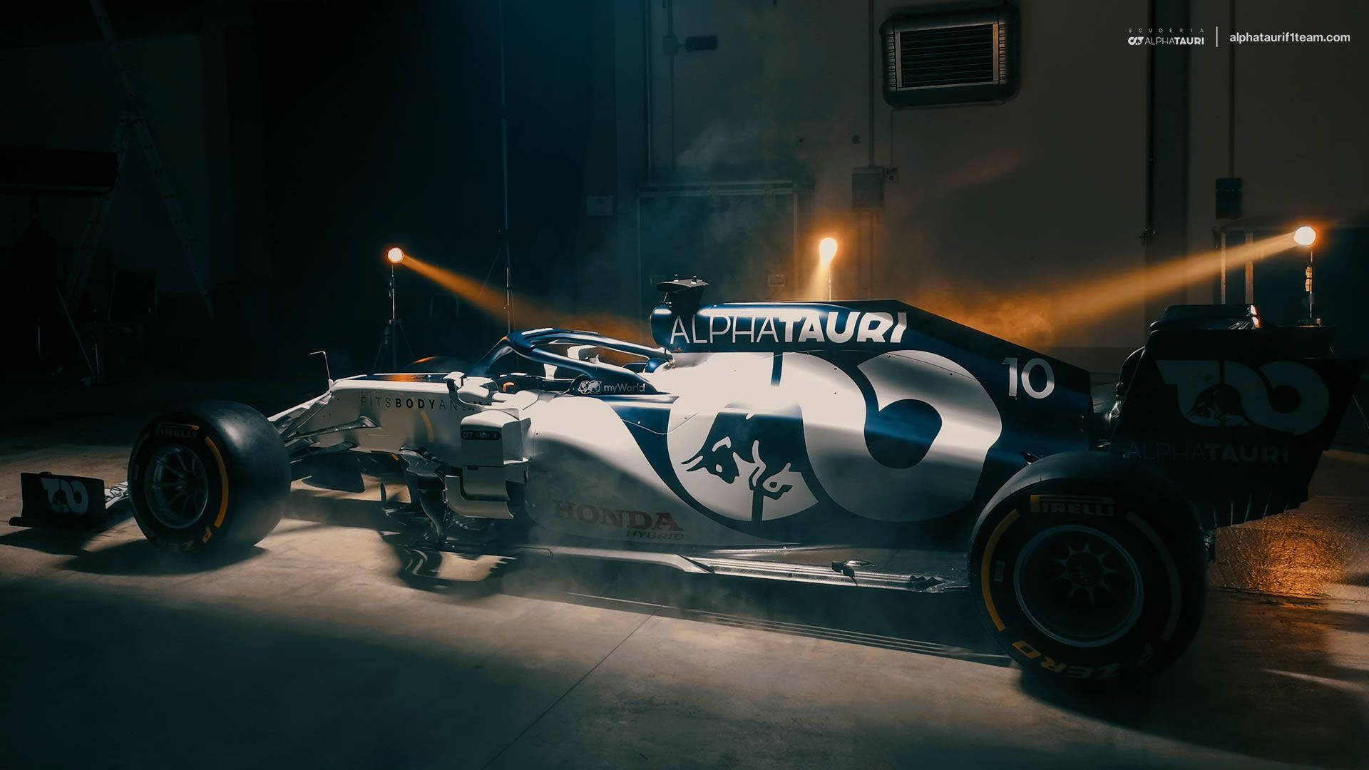 Alphatauri Formula 1 Racing Car In Action Wallpaper