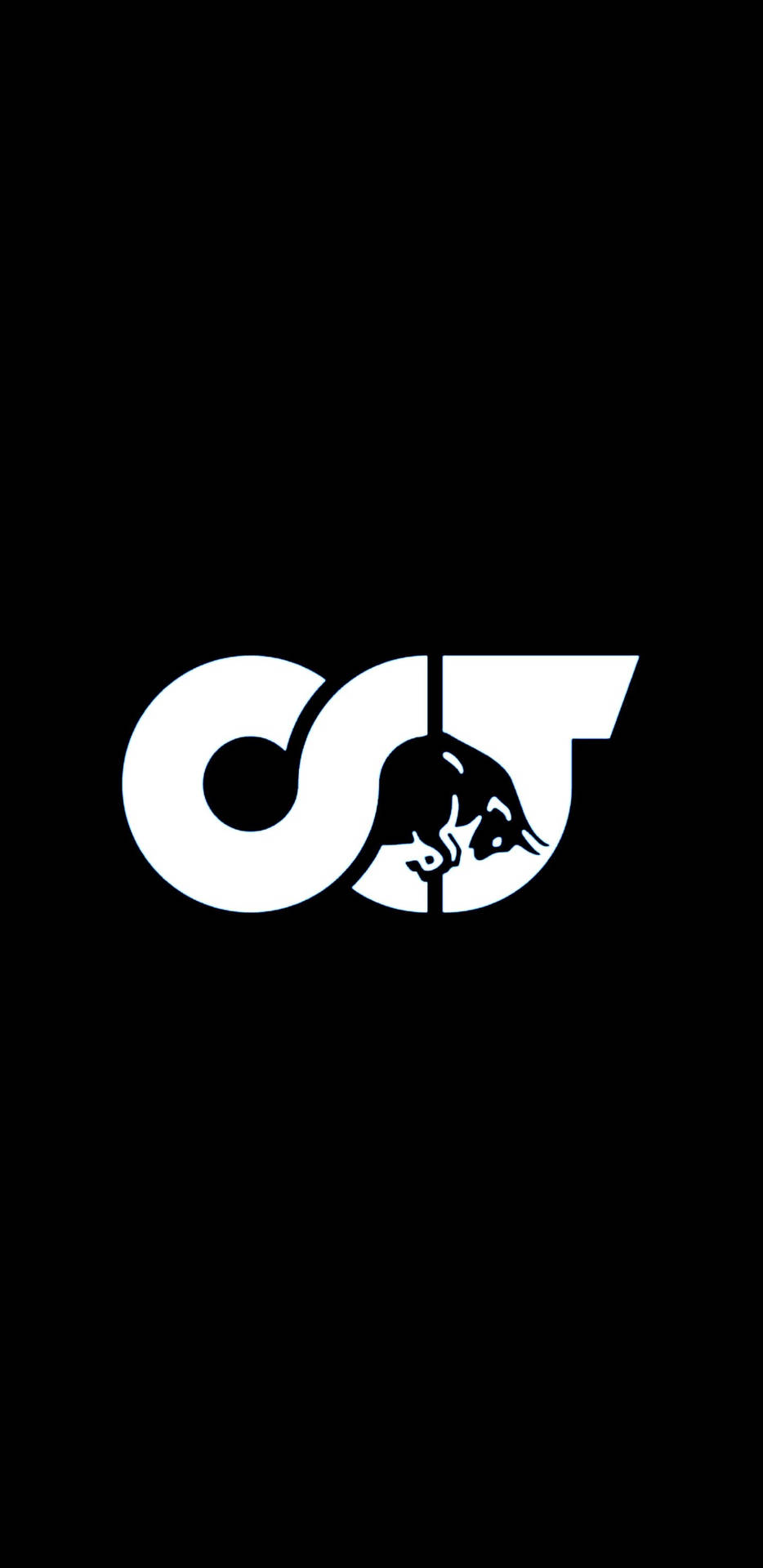 Alphatauri Logo In Black And White Wallpaper
