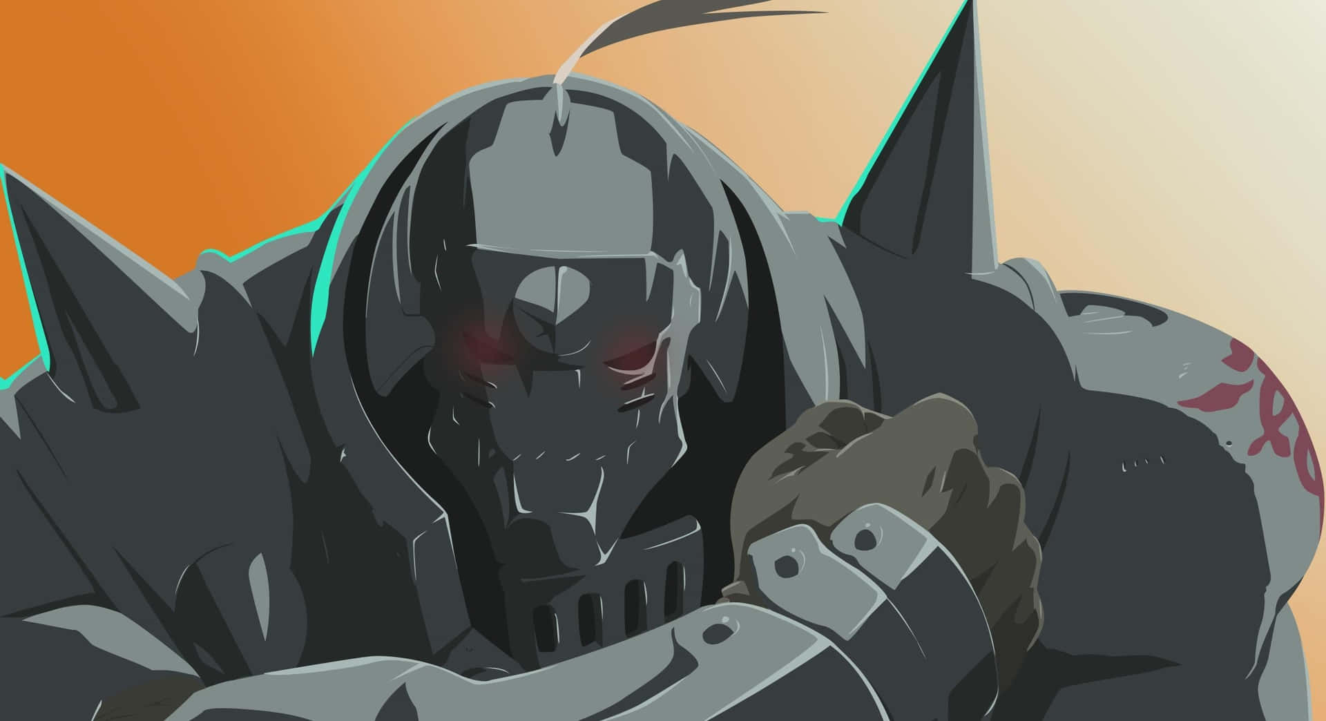 Alphonse Elric in Combat Stance Wallpaper