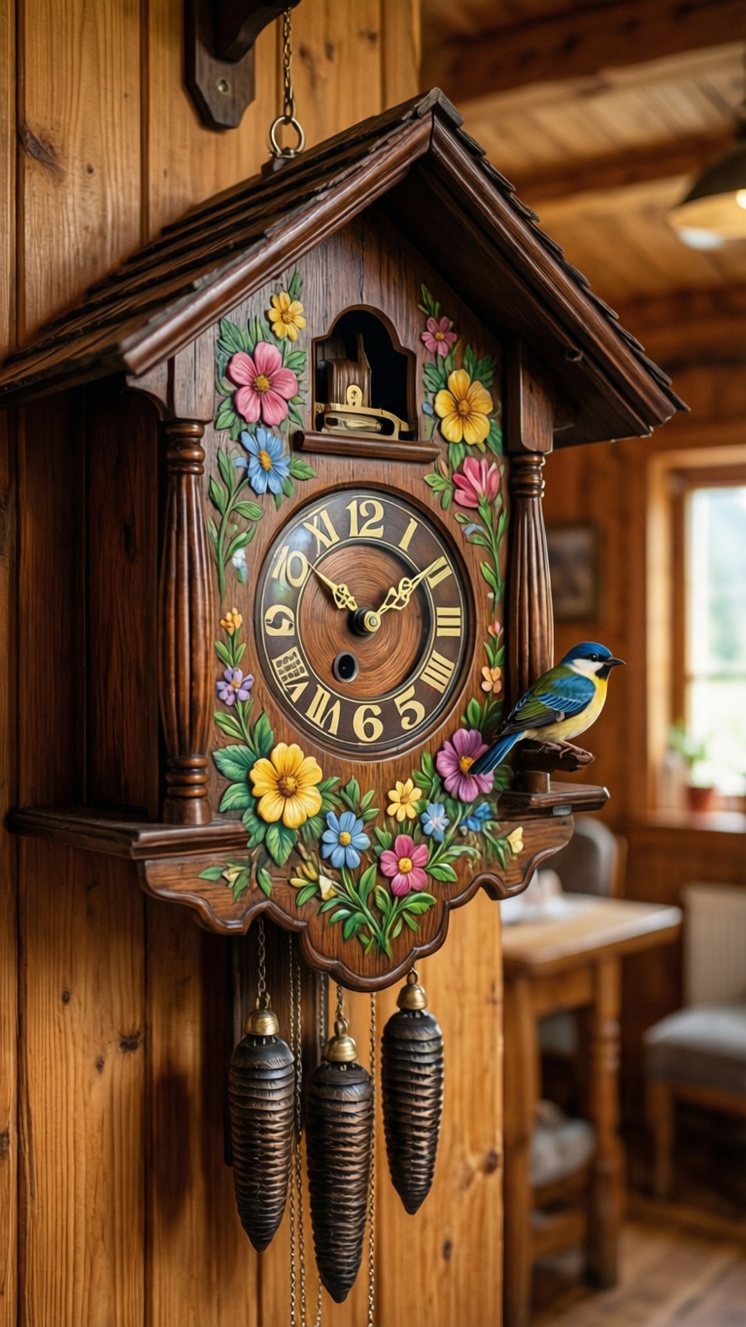 Alpine Cuckoo Clock Bakgrunner