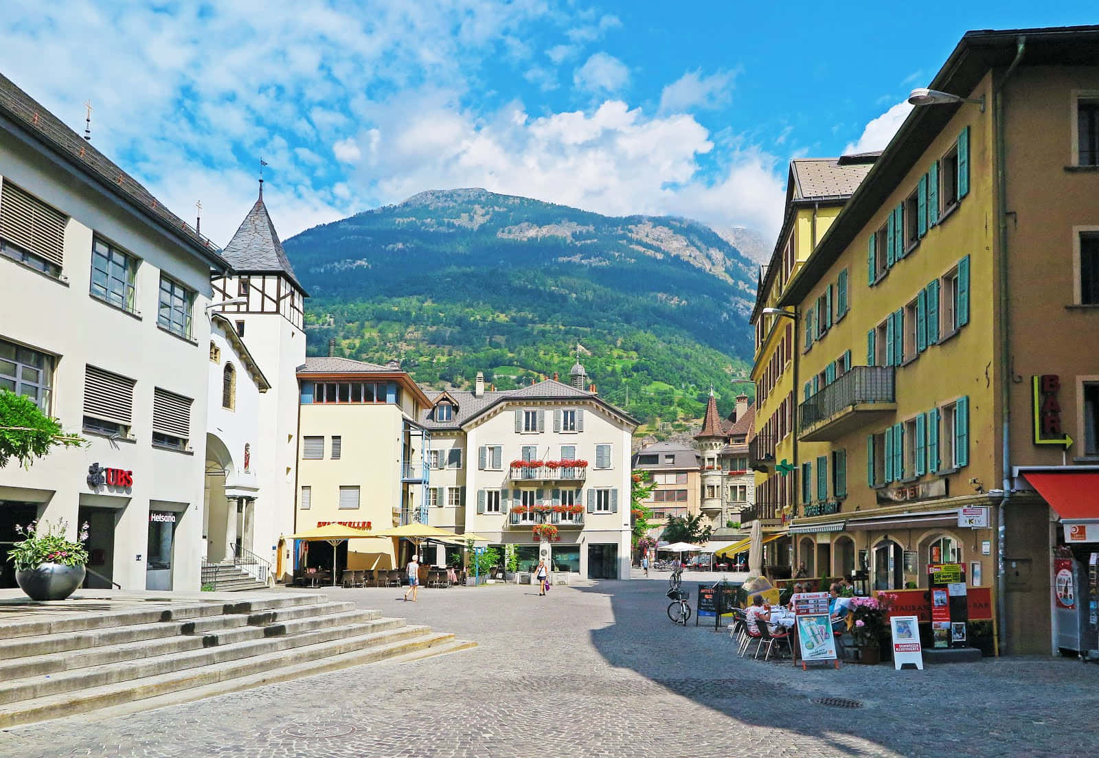 Alpine Majesty In Brig, Switzerland Wallpaper