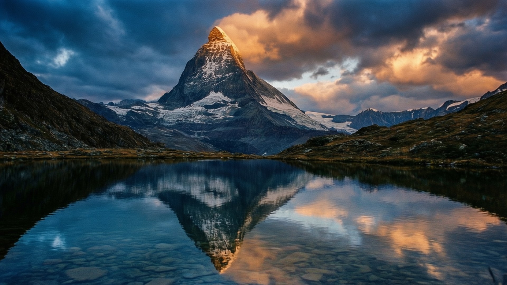 Reflet Alpin Fonds d'écran