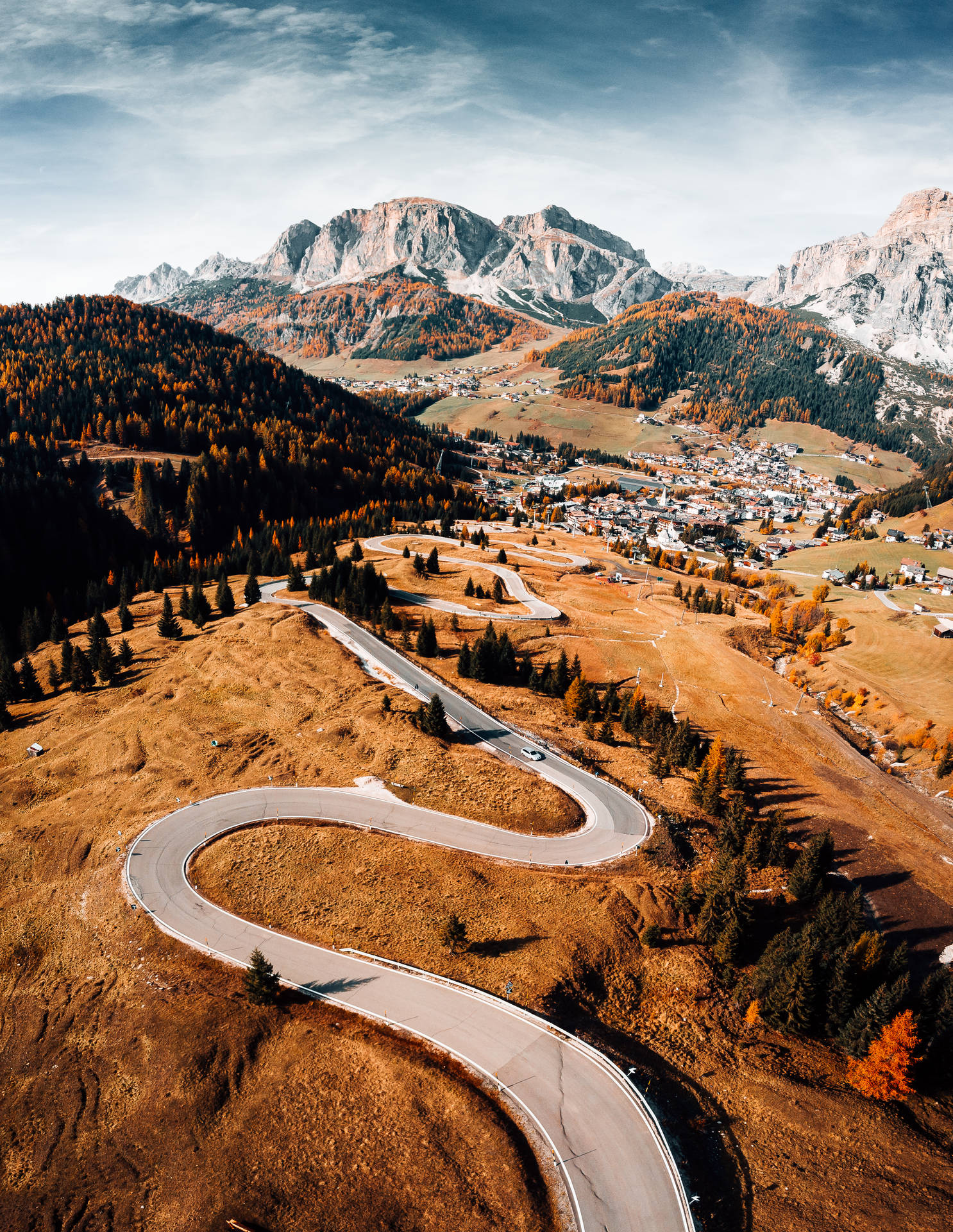 Alpine Road In Italy By Huawei Honor Wallpaper