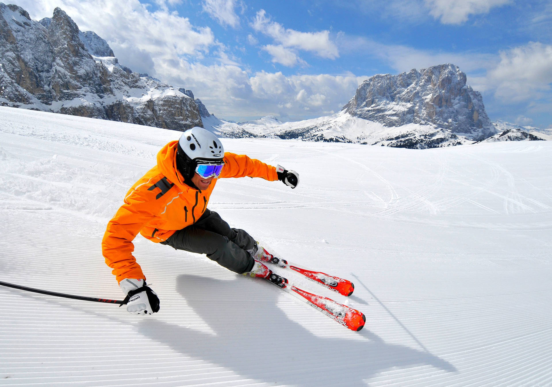 Alpinerskilauf Reduziere Geschwindigkeit Wallpaper