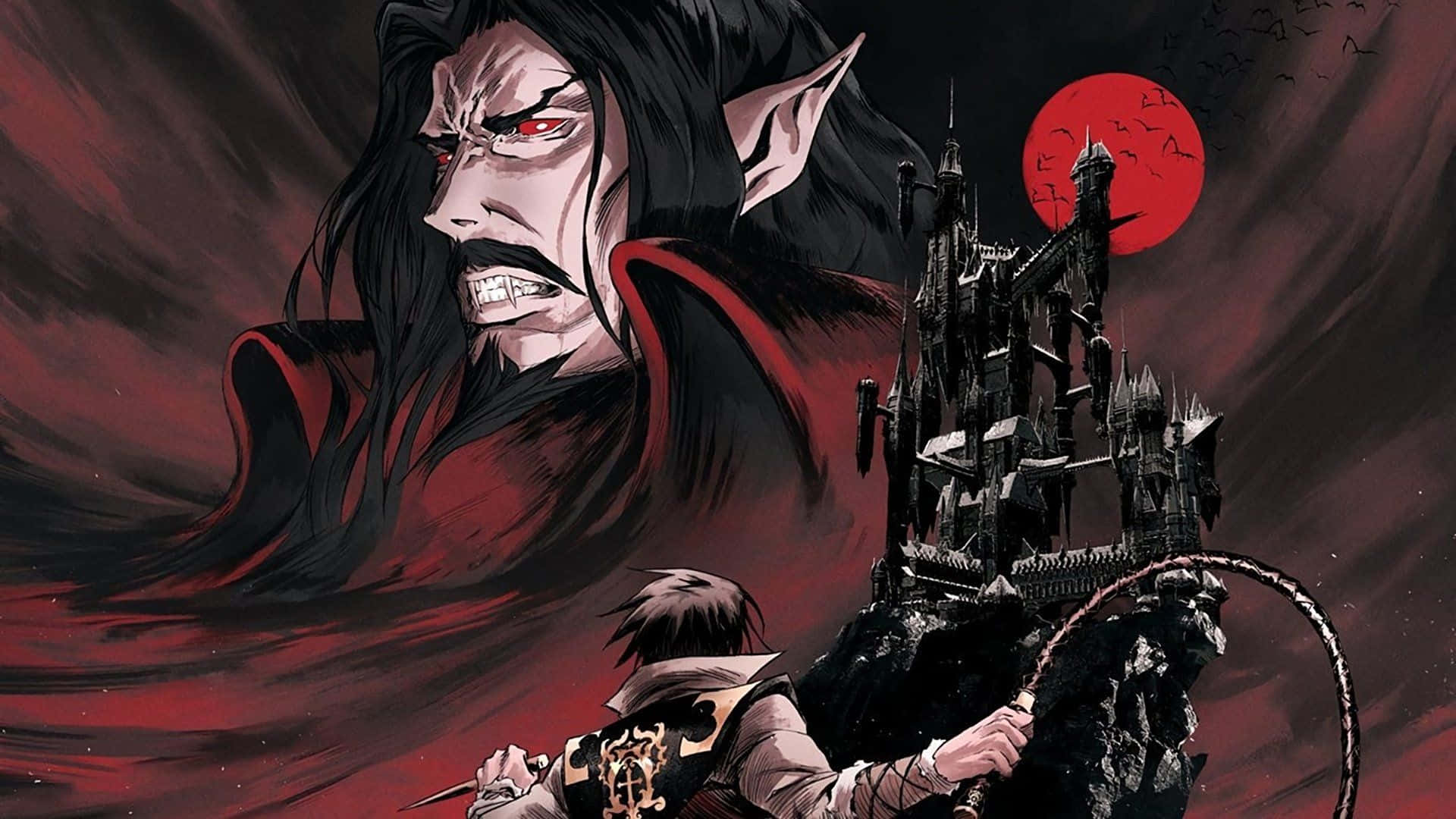 "alucard From Castlevania In Action" Wallpaper