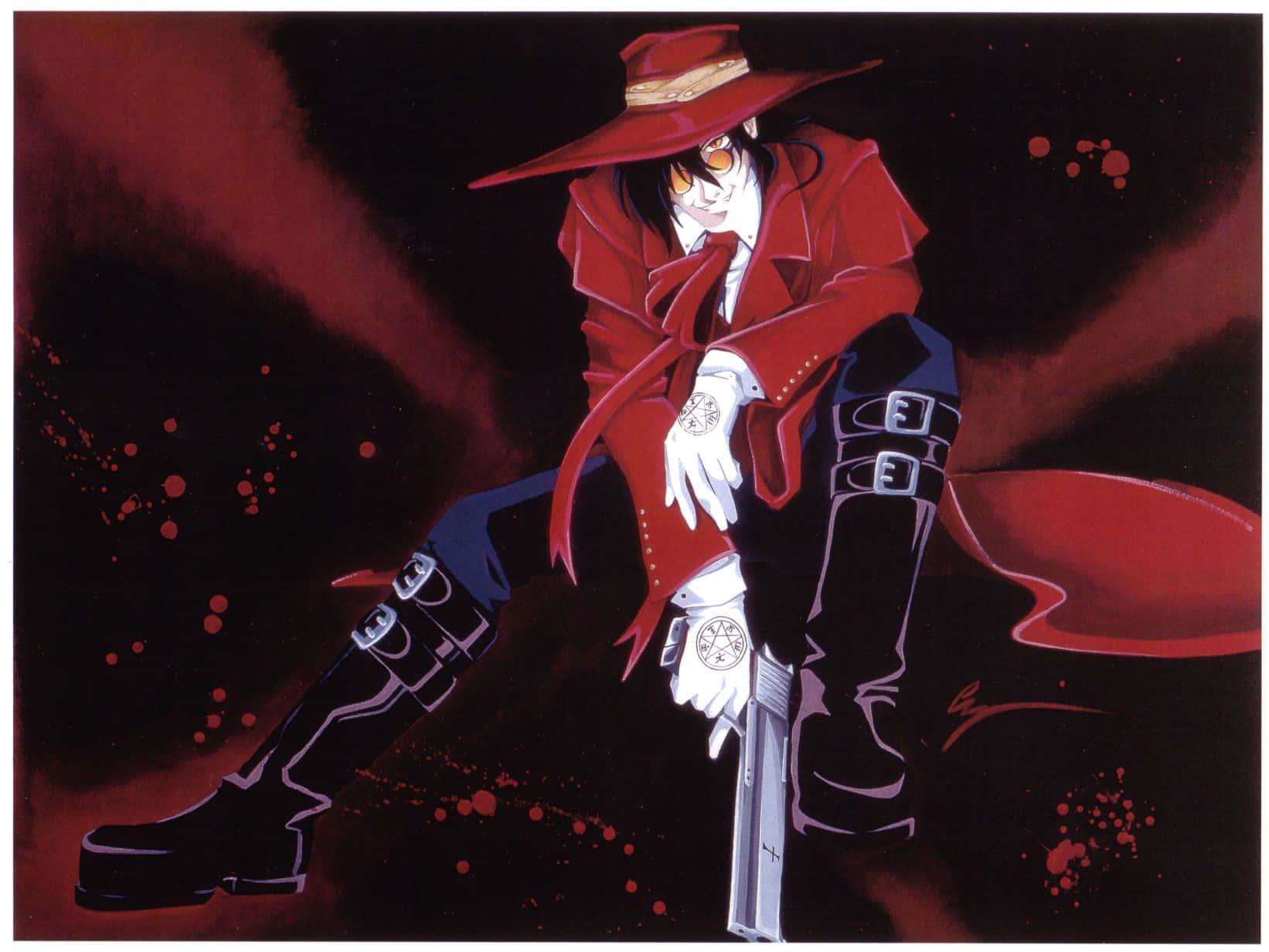Alucard, The Ultimate Vampire From Hellsing Anime Wallpaper