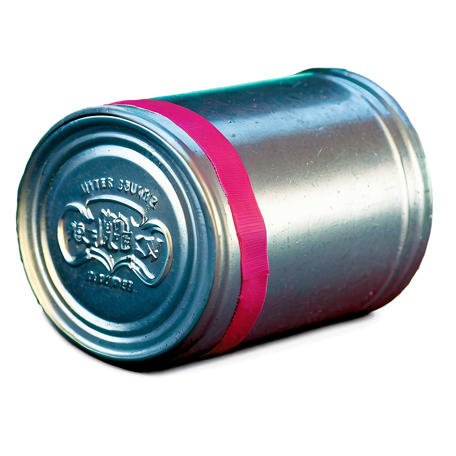 Aluminum Can With Ribbon Png 06252024 PNG